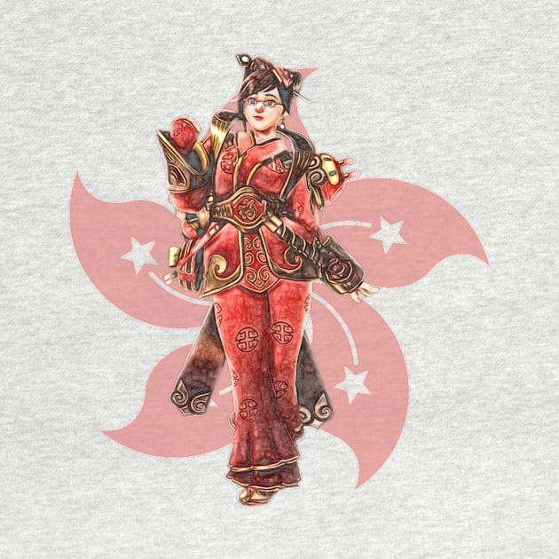 Overwatch Mei Hong Kong Flower by Green_Shirts